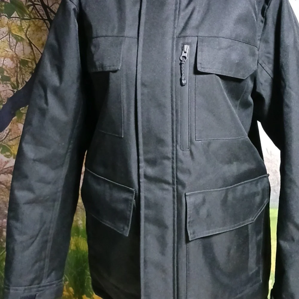 Swiss tech S (34-36) black men's Parka jacket, like new